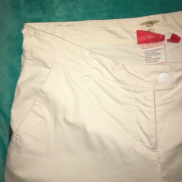Puma Golf Pants Med White Stretch Snap Zip Button - Picture 5 of 16